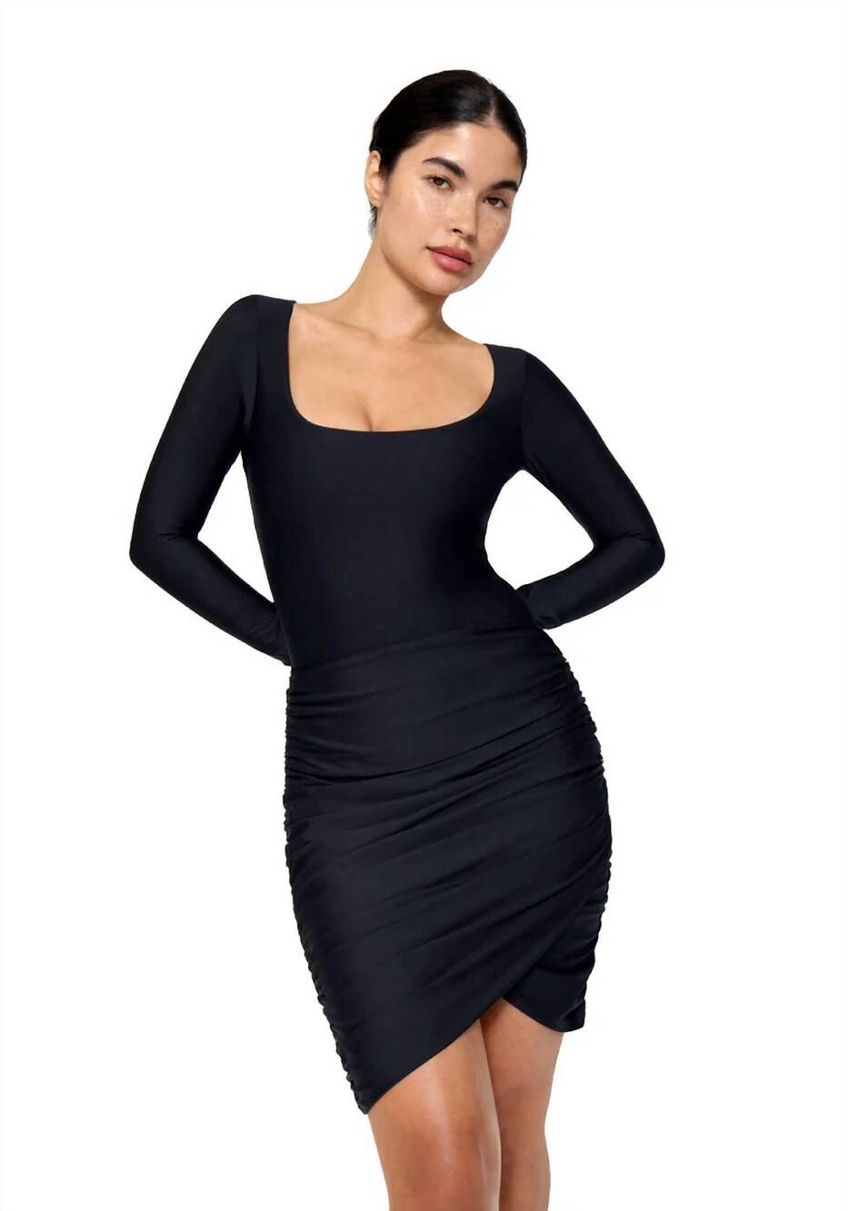 NEW DOS GARDENIAS ariel skirt in noir